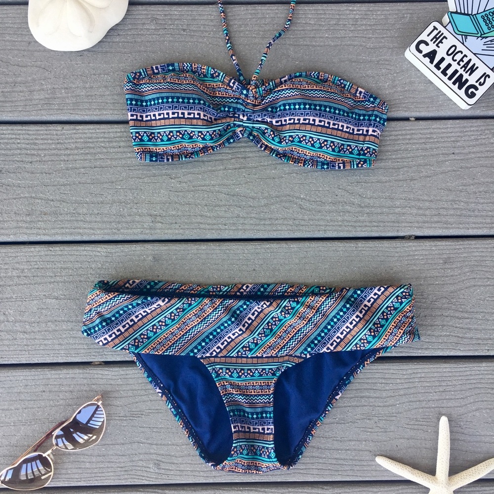 Pac Sun Bikini Set Tribal Print Sz S/M